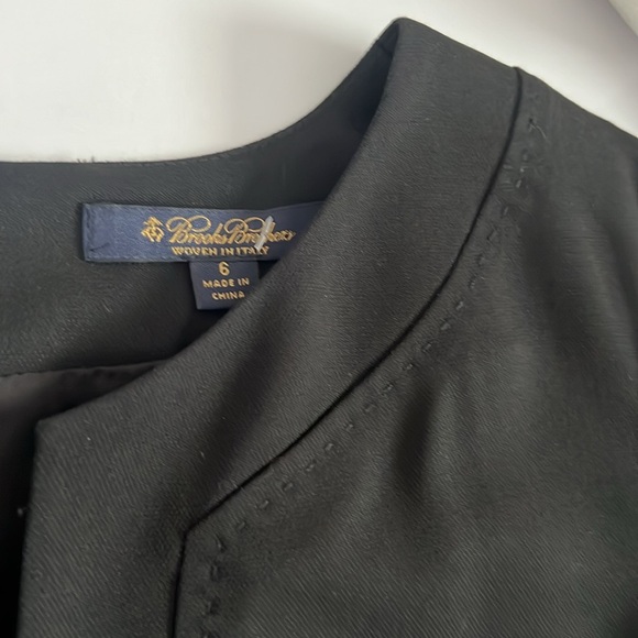 Brooks Brothers Wool Sheath Black Dress Size: 6 - Picture 12 of 16